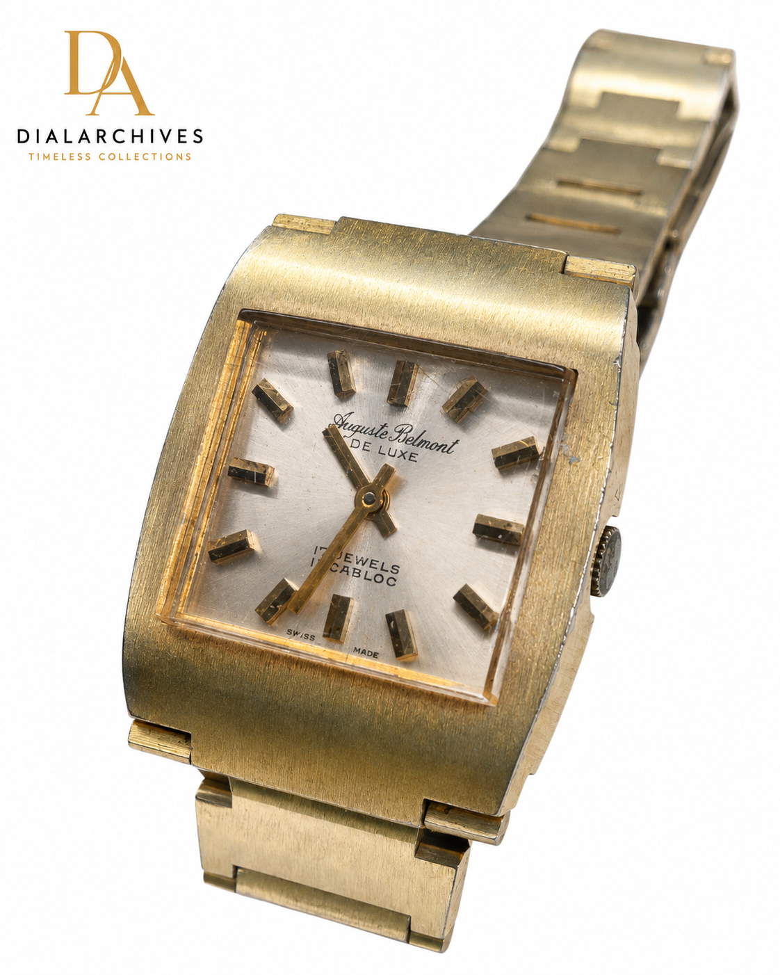 Vintage Auguste Belmont De Luxe 17 Jewels Incabloc Swiss Made Mechanical Watch