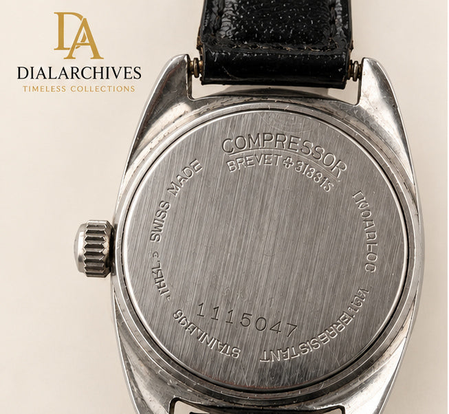 Vintage Bentley Compressor Swiss Made Manual Wind Watch – Stainless Steel