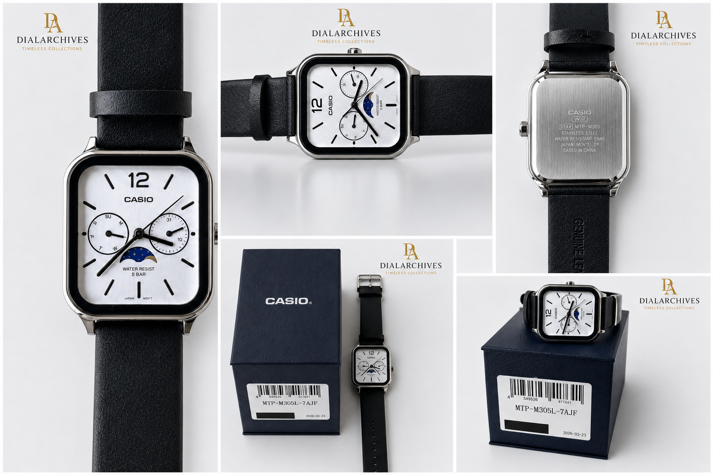 Casio MTP-M305L-7AJF Moonphase Watch