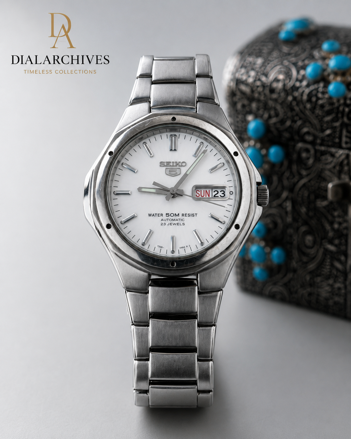 Seiko 5 Automatic 23 Jewels Day-Date Watch- SOLD