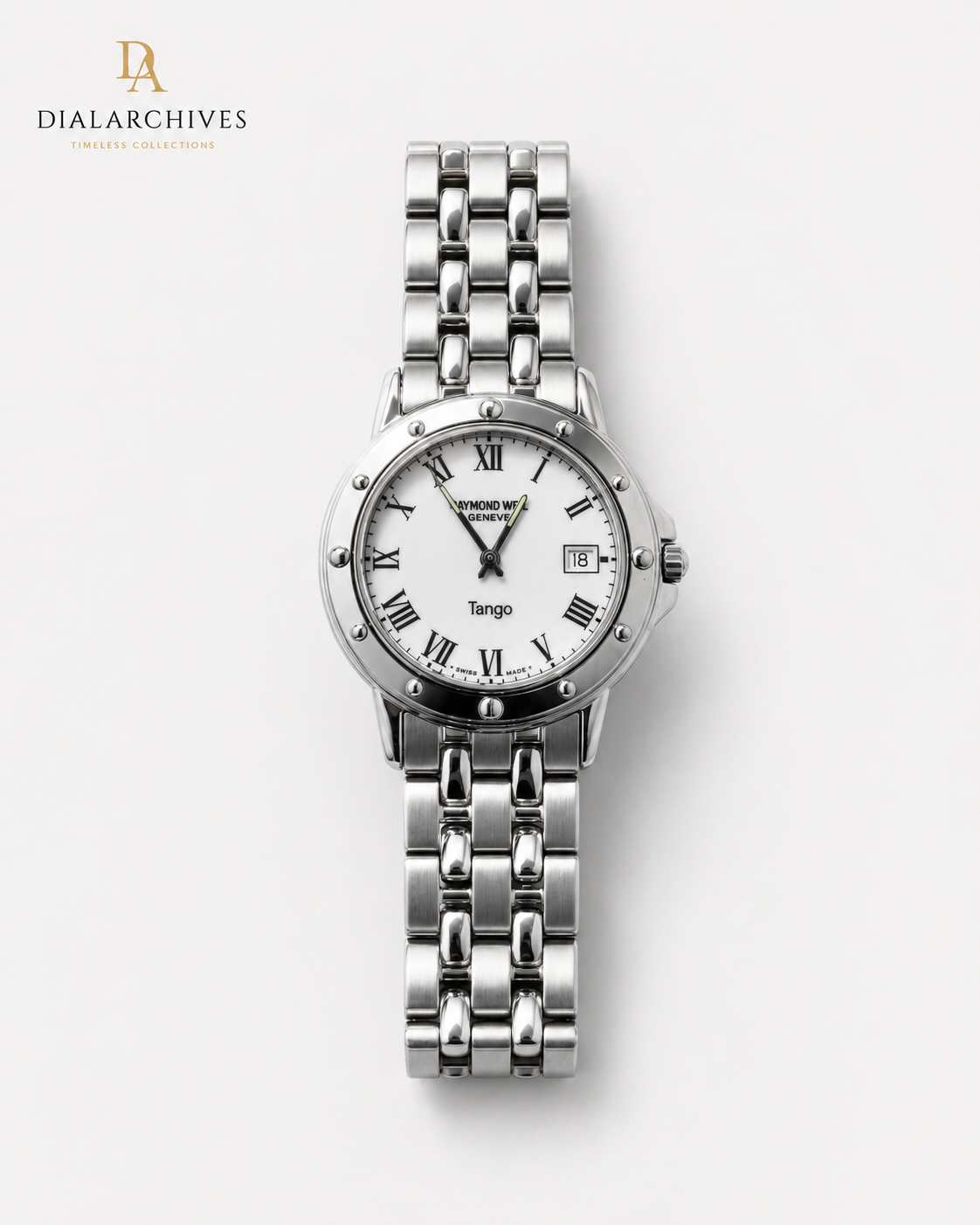 Raymond Weil Tango 5590 Swiss Quartz Watch | Box, Booklet & Extra Links