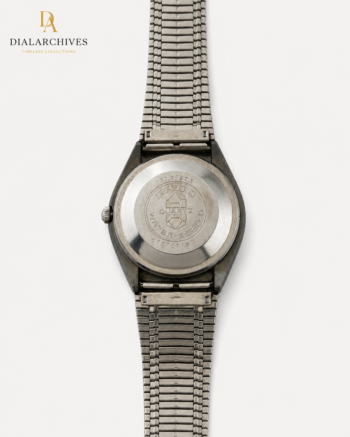 Vintage Rado Balboa Quartz – Textured Silver Dial, Stainless Steel Bracelet