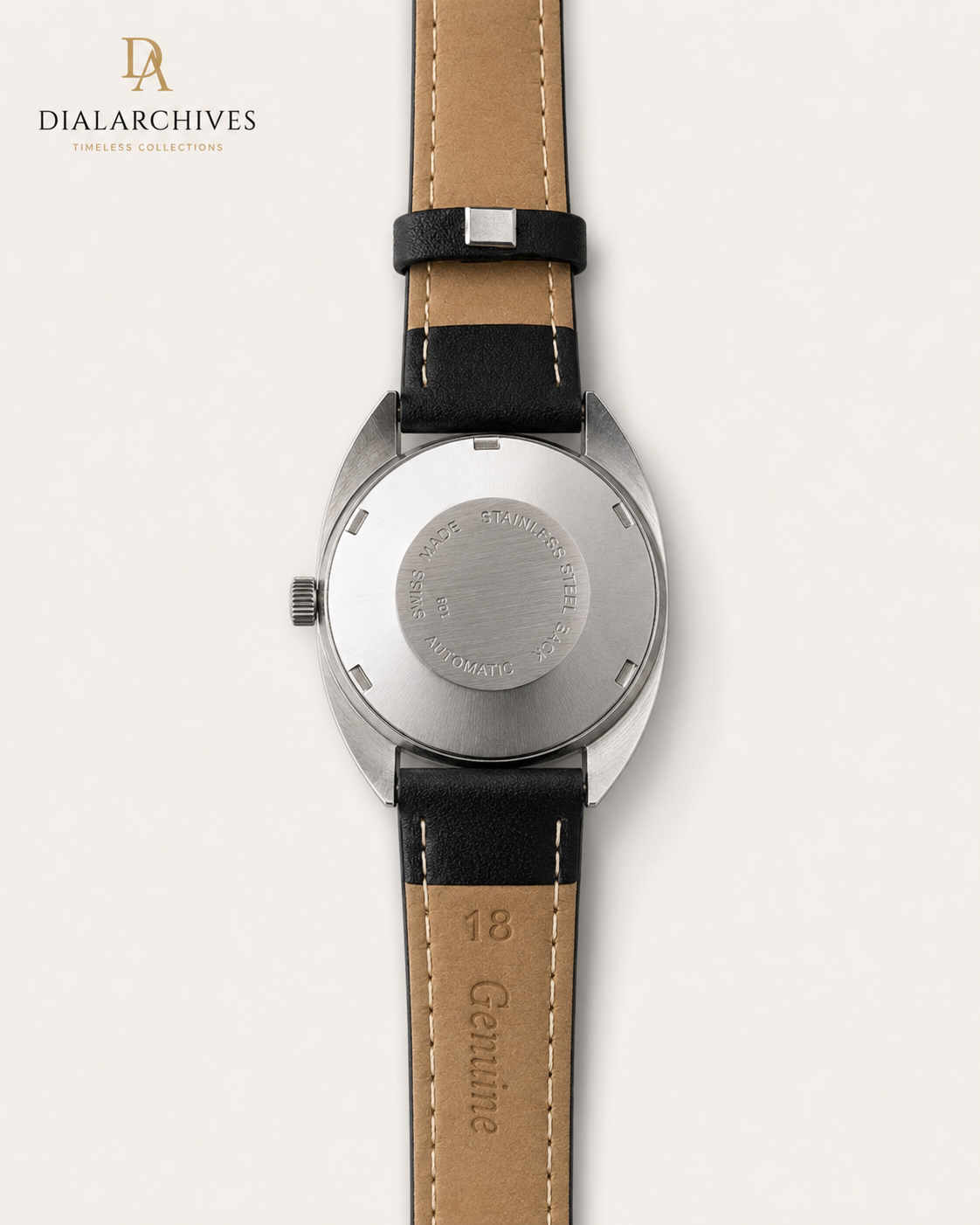 Vintage Renis Genève Automatic – Black Dial, Date, 25 Jewels