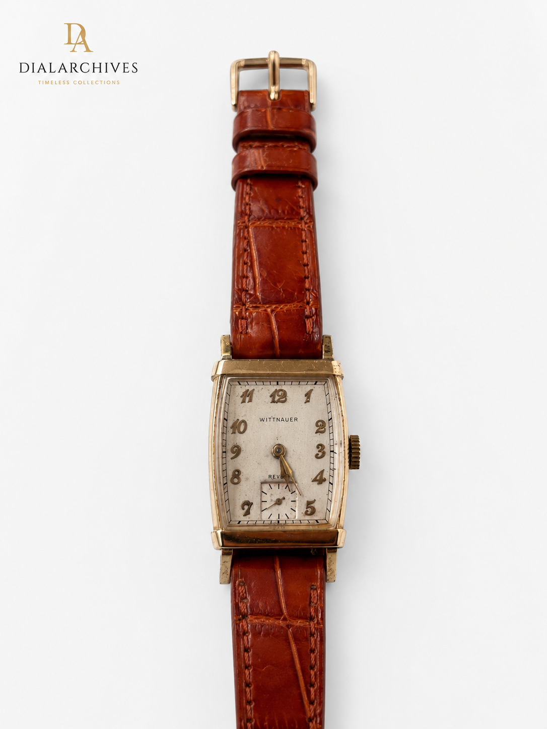 Vintage Wittnauer Tank-Style Mechanical Watch — Working