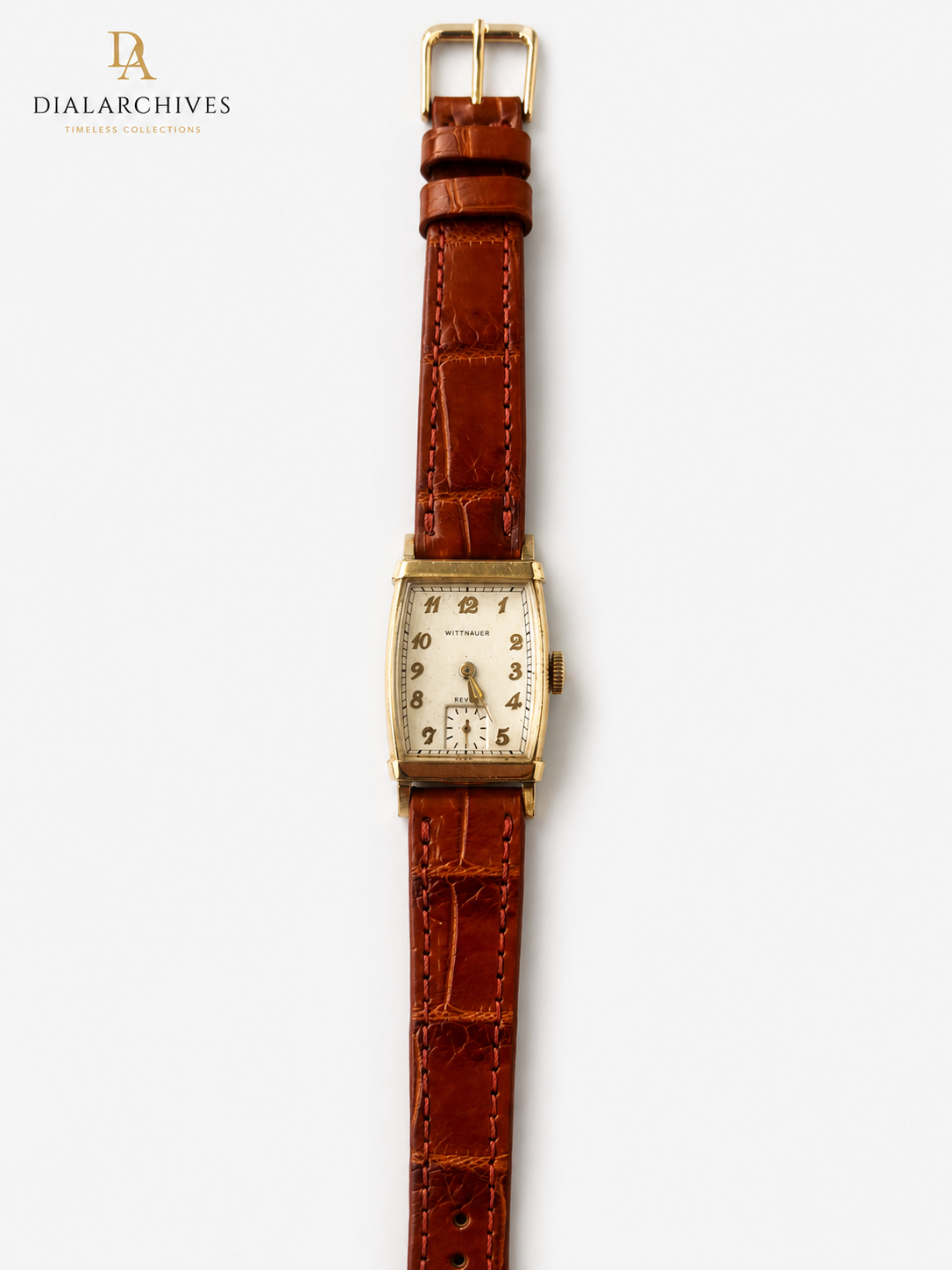 Vintage Wittnauer Tank-Style Mechanical Watch — Working