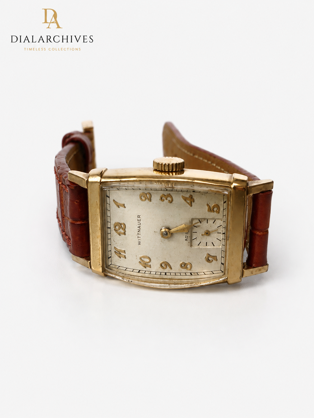 Vintage Wittnauer Tank-Style Mechanical Watch — Working