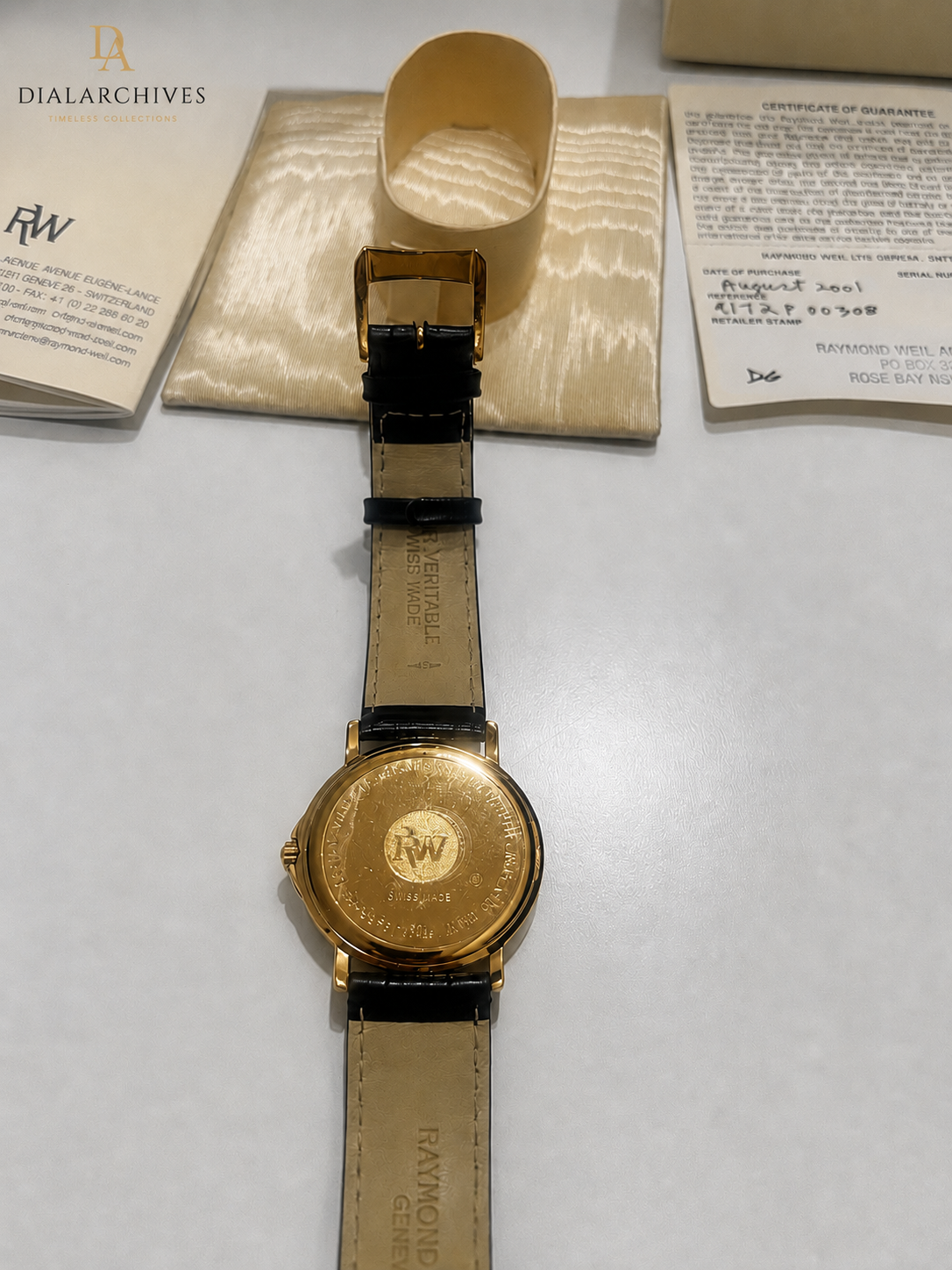 Raymond Weil Genève 4172P Swiss Quartz Dress Watch – Near New – Box & Papers – 2001