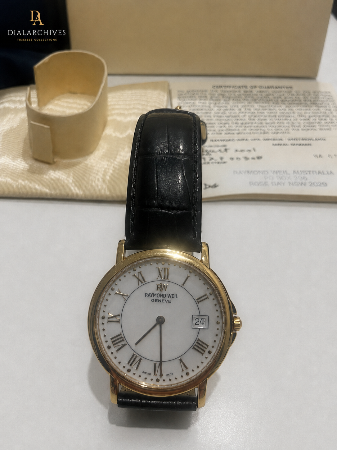 Raymond Weil Genève 4172P Swiss Quartz Dress Watch – Near New – Box & Papers – 2001