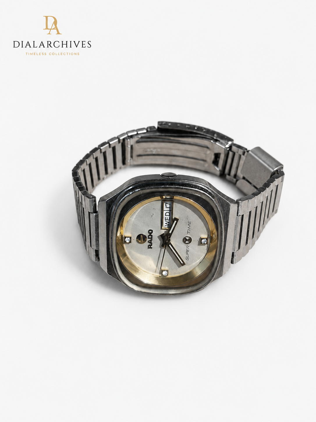 1973 Rado Automatic Watch –Super Time Model, Working – Fair Vintage Condition