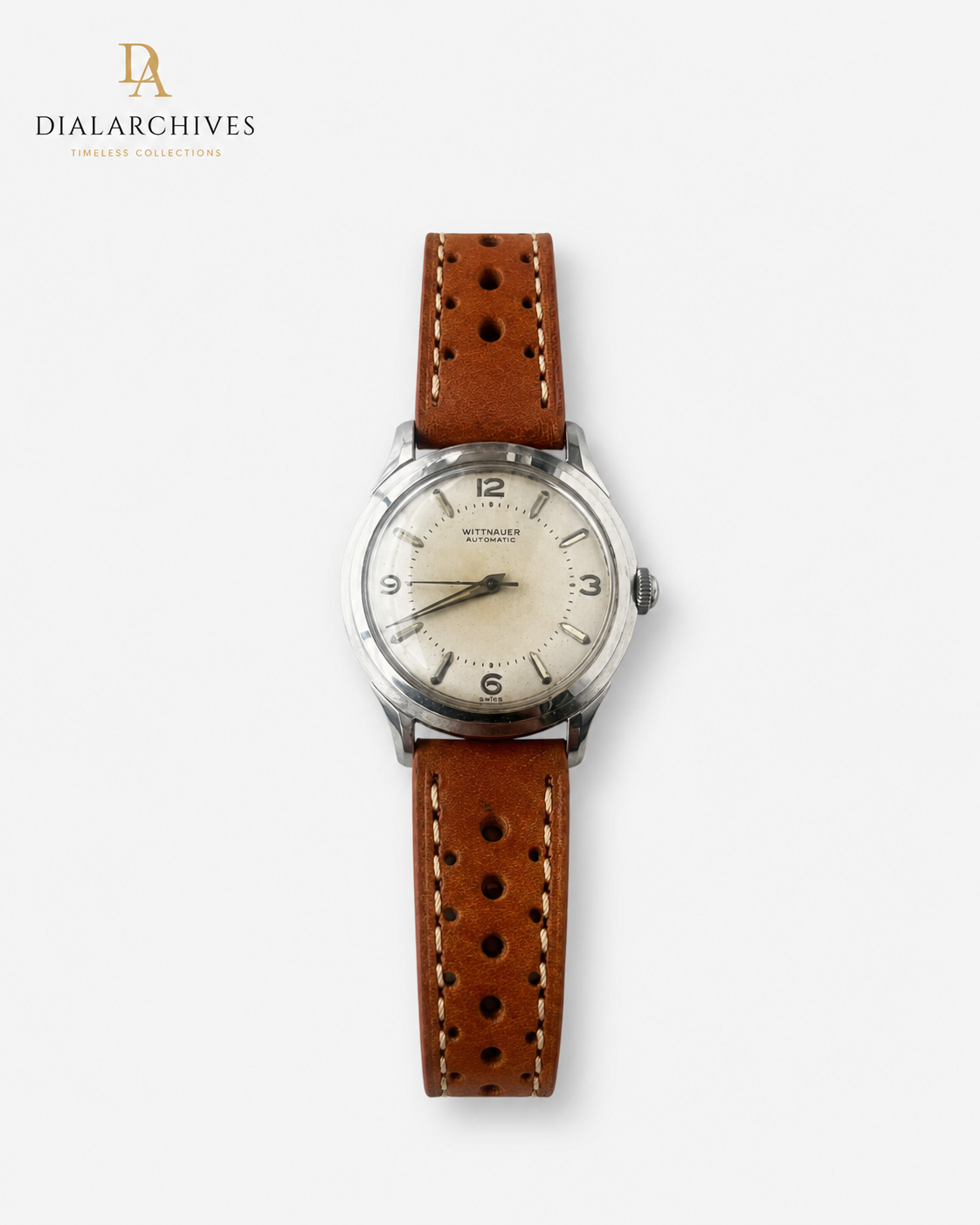 Vintage Wittnauer Automatic Swiss Watch – Cream Dial