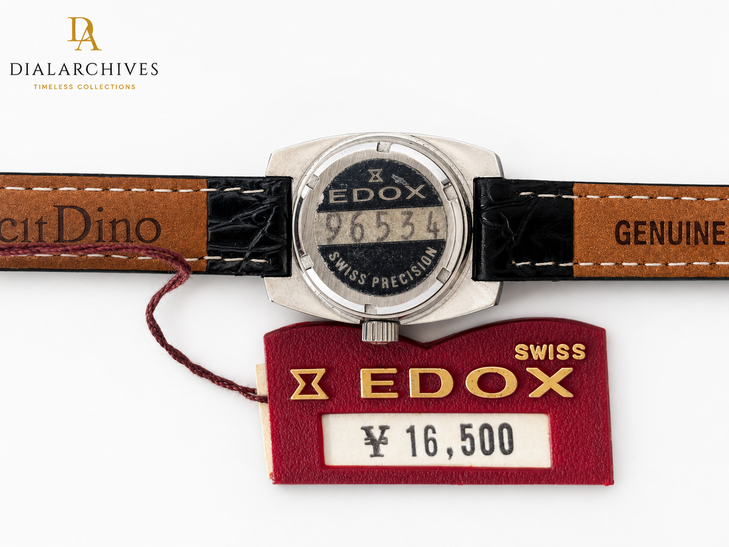 Vintage Edox Swiss Precision Ladies Watch — Blue Dial, Box & International Guarantee