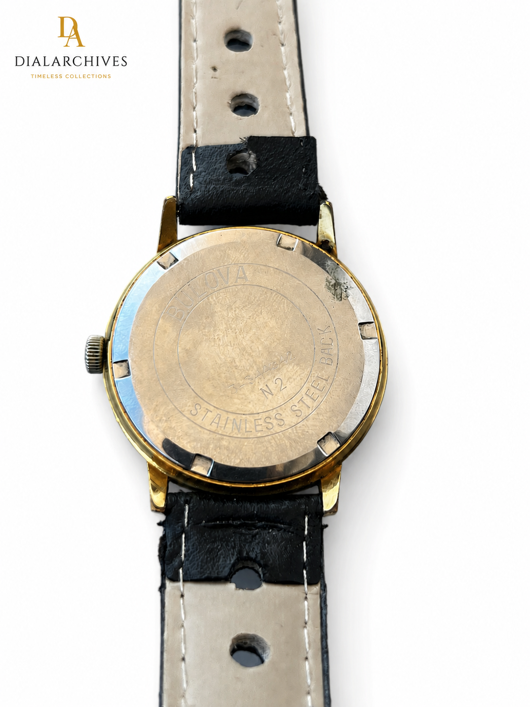 Vintage Bulova Swiss Mechanical Dress Watch – Gold-Tone Champagne Dial
