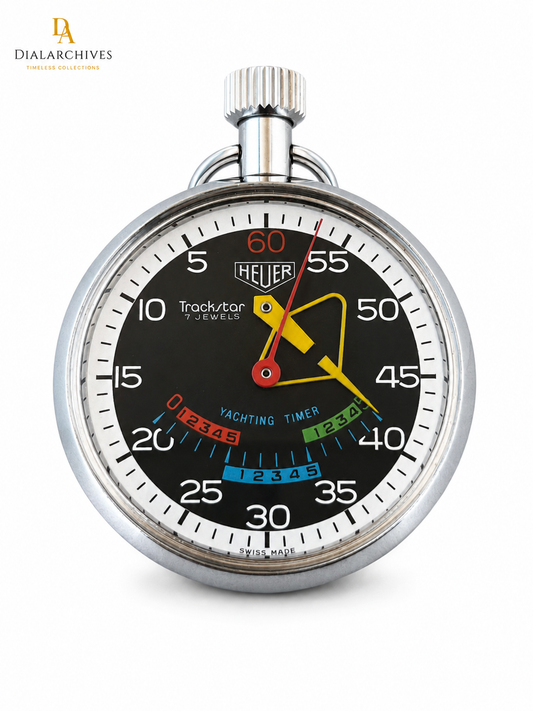 Vintage Heuer Trackstar 7 Jewels Yachting Timer Stopwatch – Ref. 603.615
