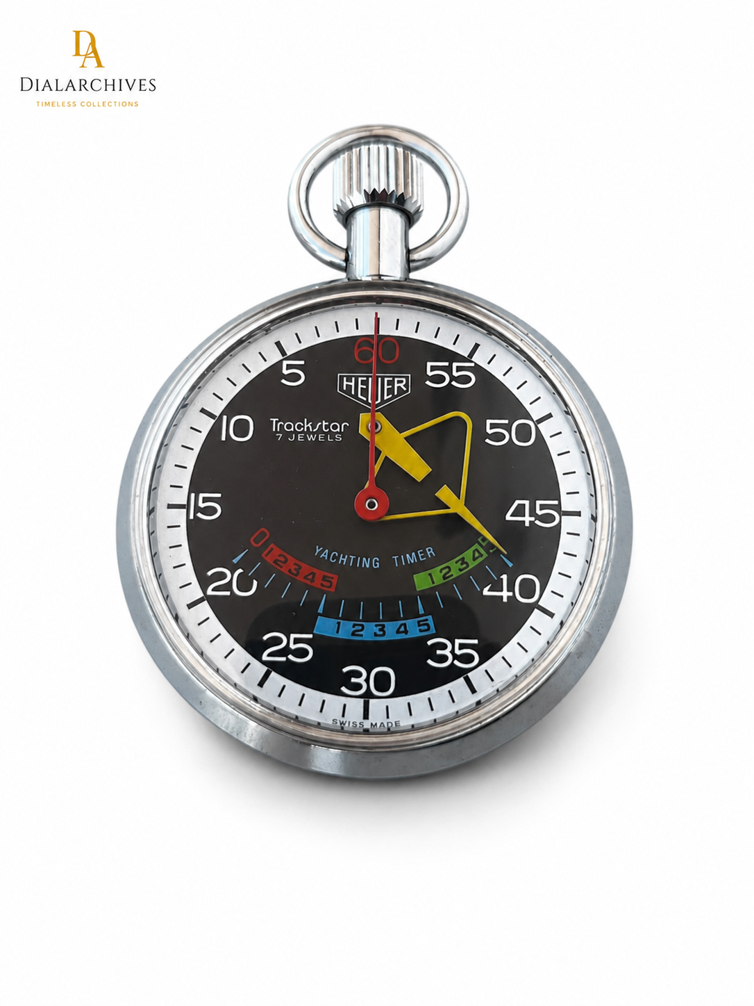 Vintage Heuer Trackstar 7 Jewels Yachting Timer Stopwatch – Ref. 603.615