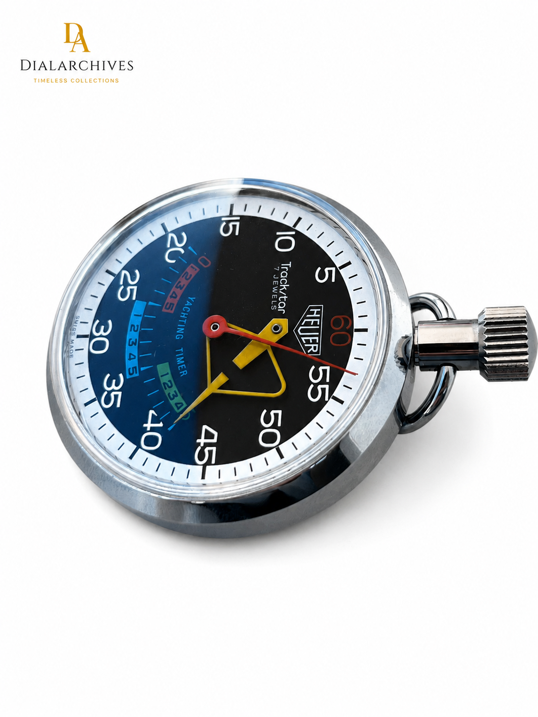 Vintage Heuer Trackstar 7 Jewels Yachting Timer Stopwatch – Ref. 603.615