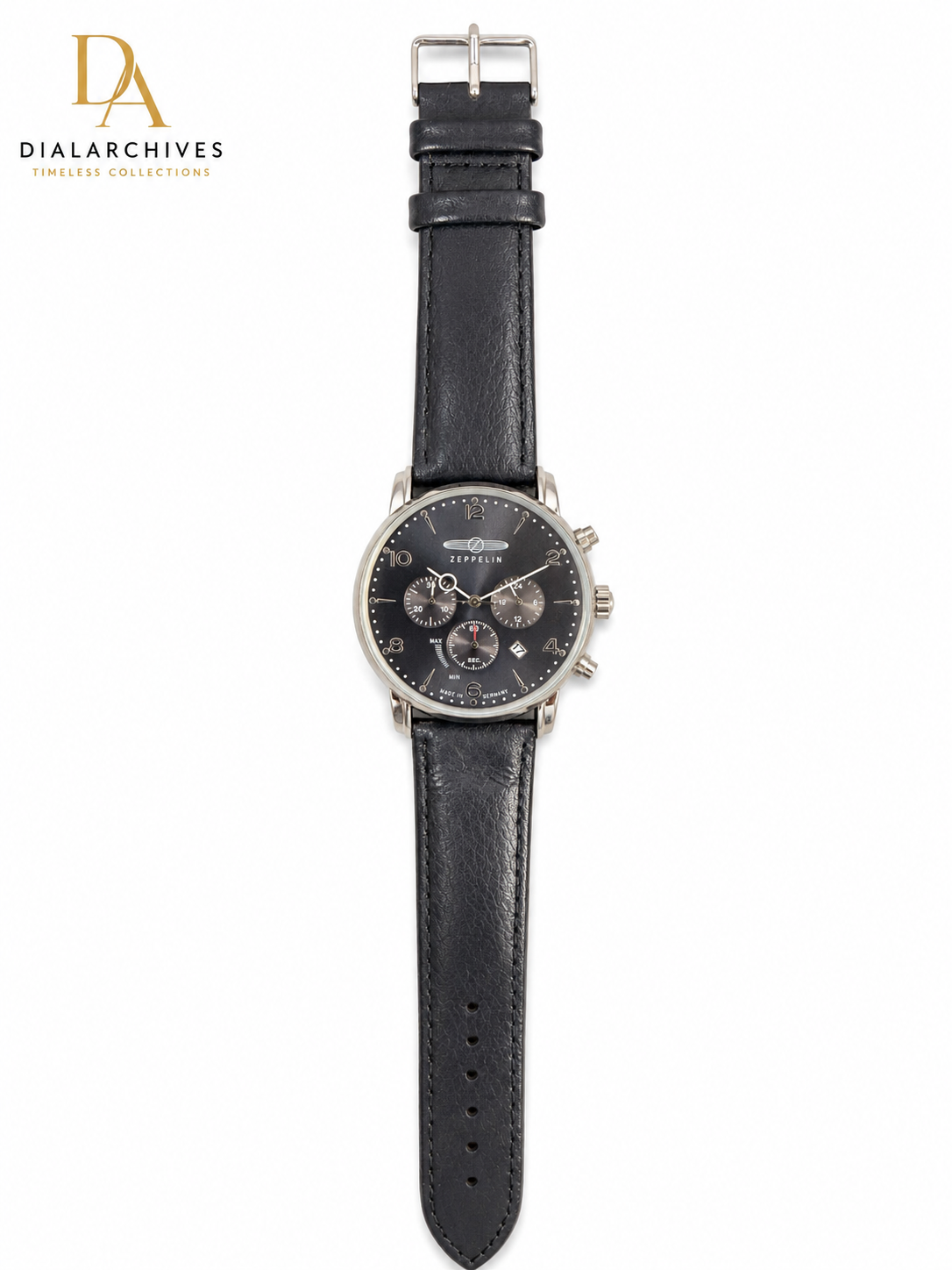 Zeppelin 100 Jahre Ref. 7580-2 German Chronograph Watch – Black Dial
