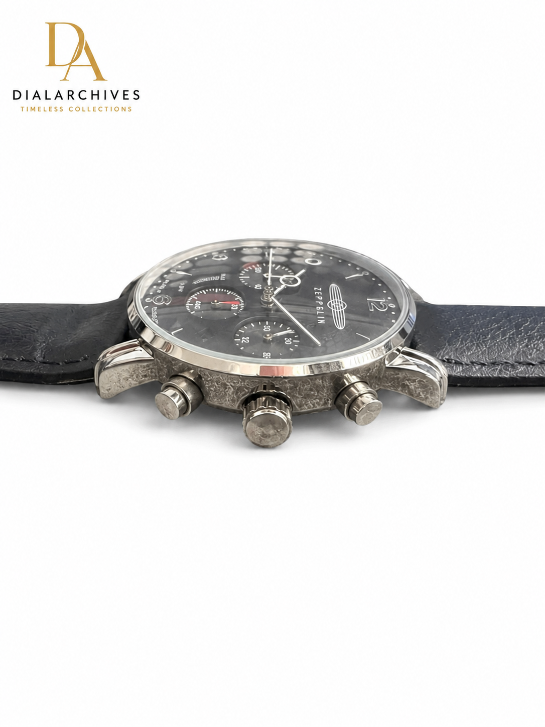 Zeppelin 100 Jahre Ref. 7580-2 German Chronograph Watch – Black Dial