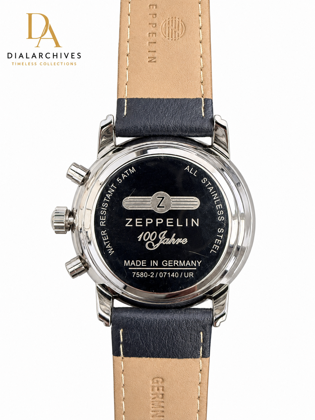 Zeppelin 100 Jahre Ref. 7580-2 German Chronograph Watch – Black Dial