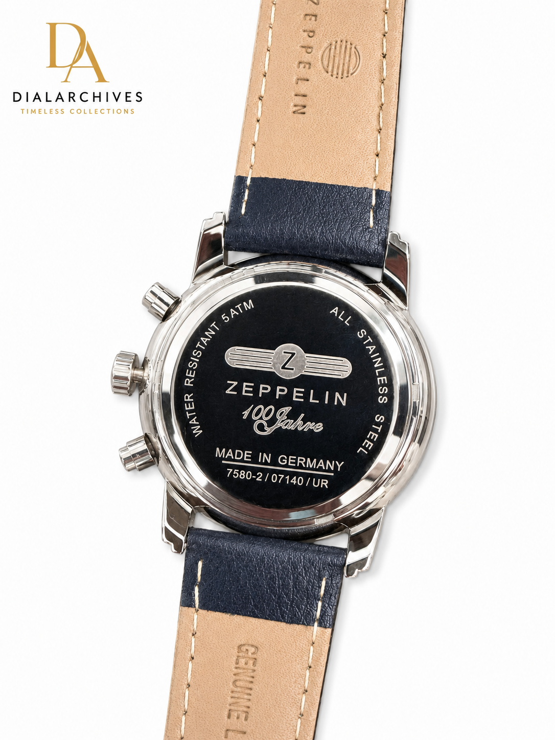 Zeppelin 100 Jahre Ref. 7580-2 German Chronograph Watch – Black Dial
