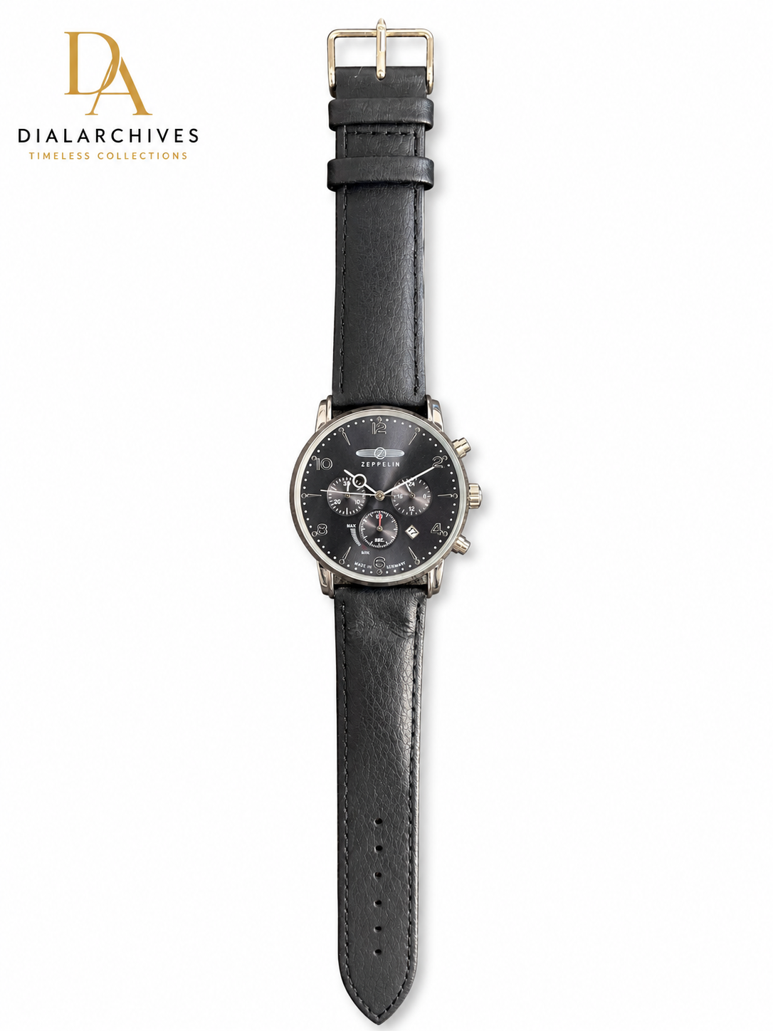 Zeppelin 100 Jahre Ref. 7580-2 German Chronograph Watch – Black Dial