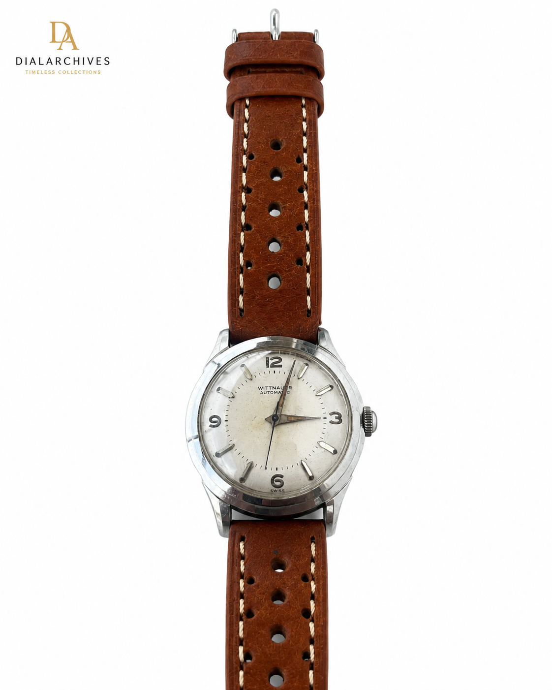 Vintage Wittnauer Automatic Swiss Watch – Cream Dial