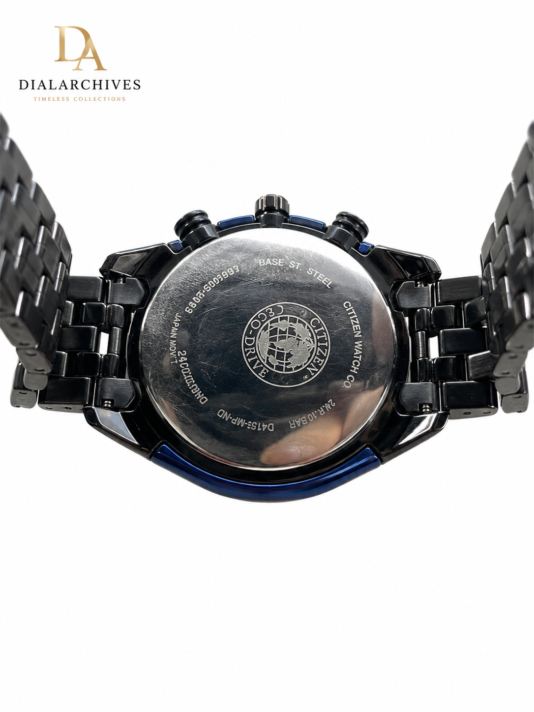 Citizen Eco-Drive Chronograph B612-S078695 – Black & Blue – Boxed