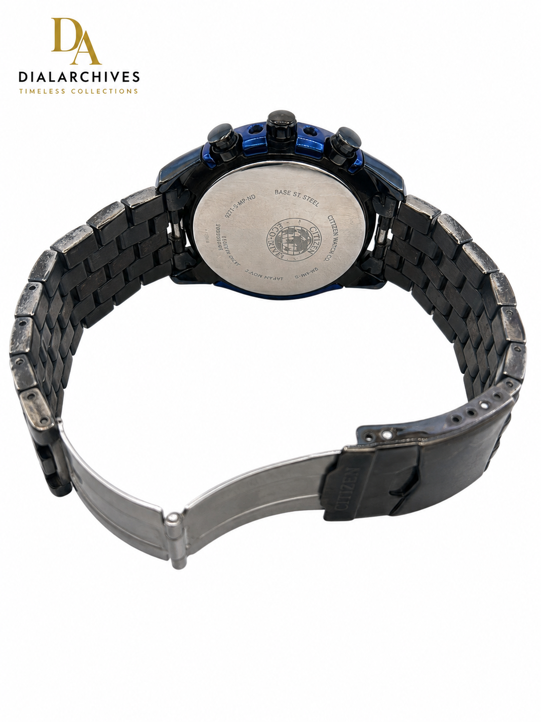 Citizen Eco-Drive Chronograph B612-S078695 – Black & Blue – Boxed