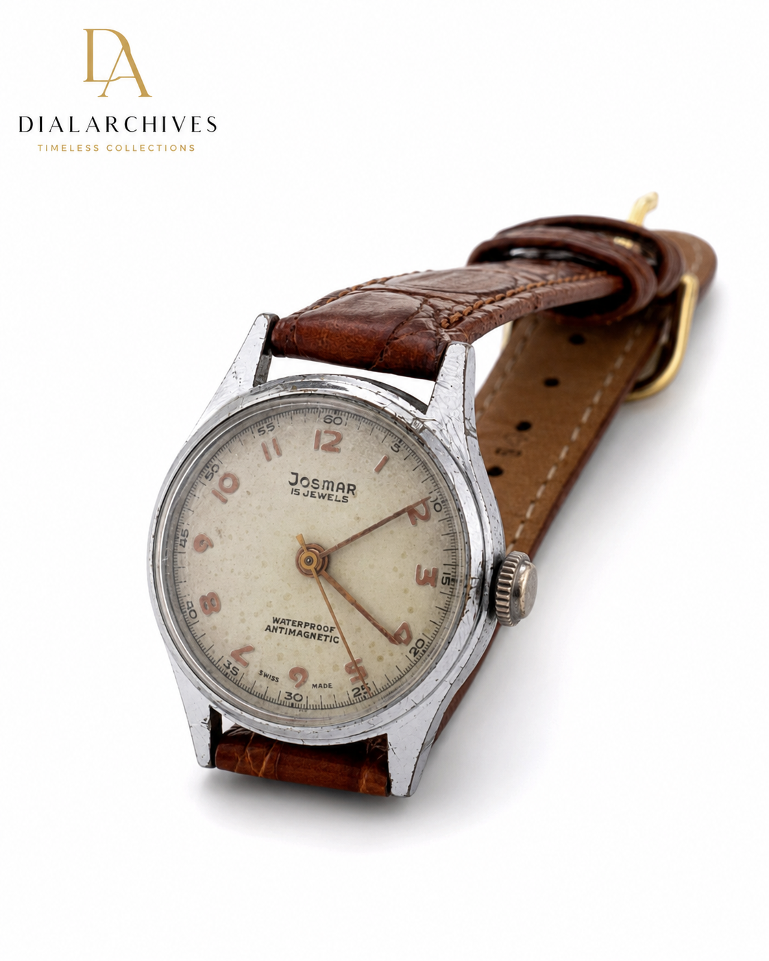 Vintage Josmar 15 Jewels Swiss Made Manual Wind Watch