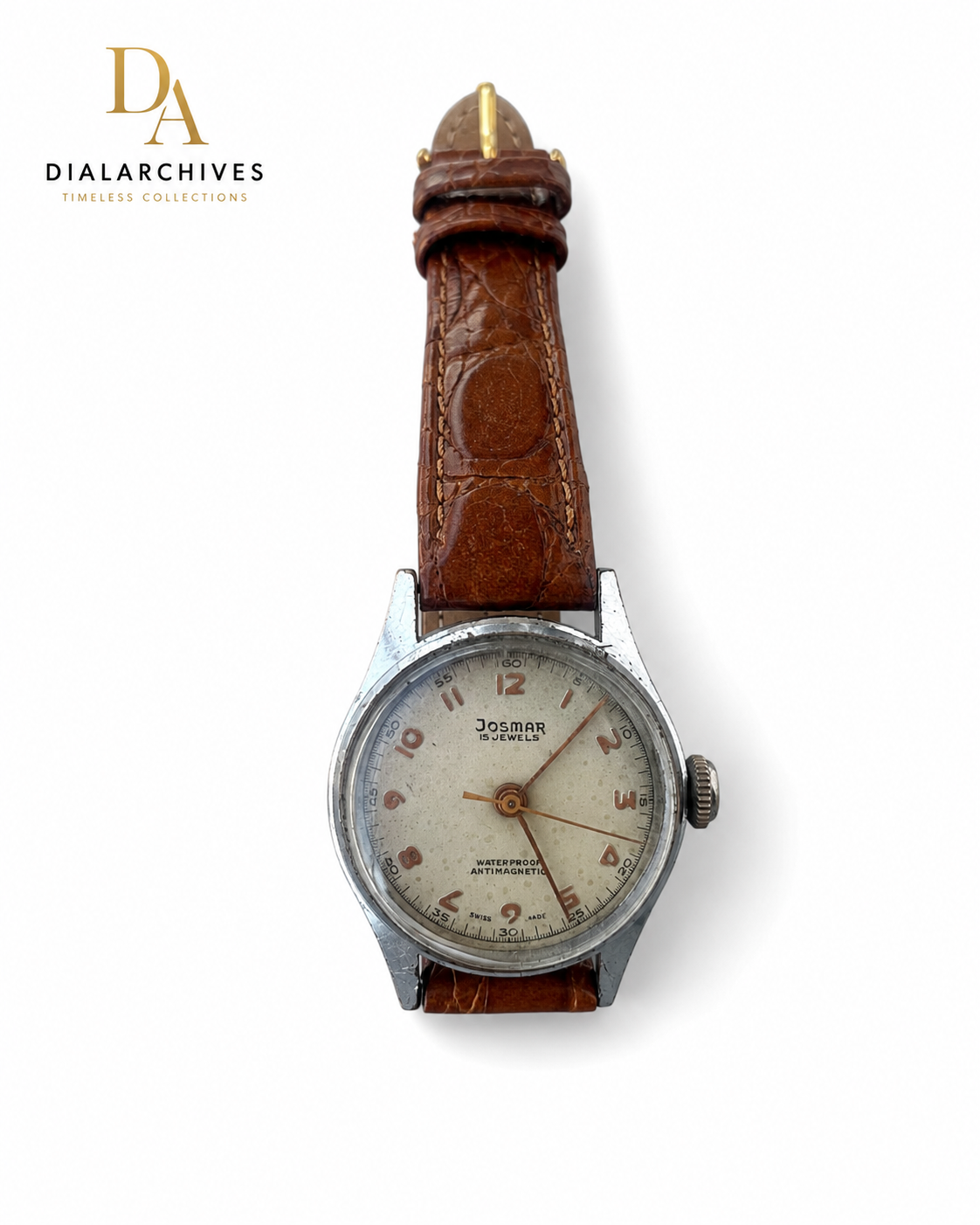 Vintage Josmar 15 Jewels Swiss Made Manual Wind Watch