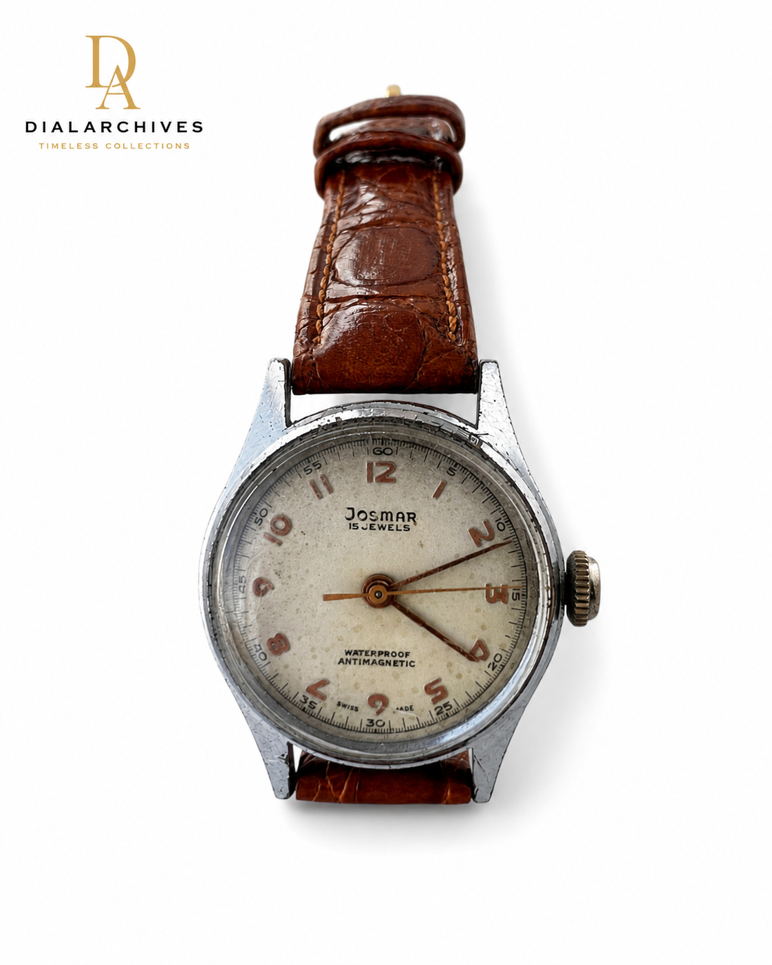 Vintage Josmar 15 Jewels Swiss Made Manual Wind Watch