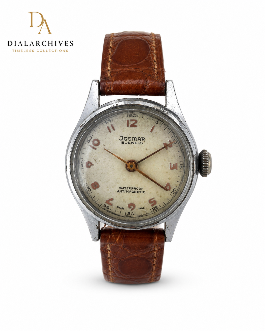 Vintage Josmar 15 Jewels Swiss Made Manual Wind Watch