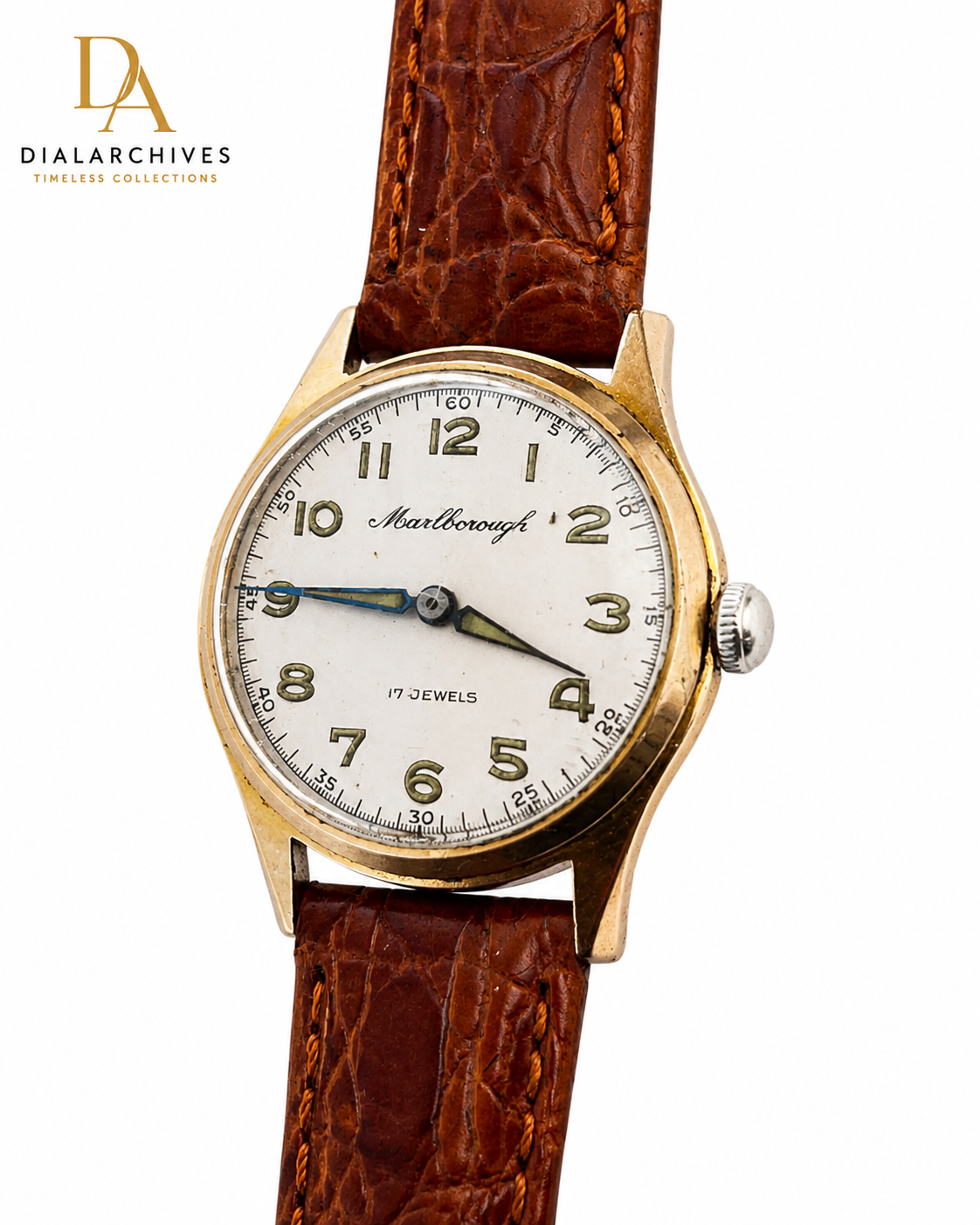 Vintage Marlborough 17 Jewels Swiss Made Manual Wind Watch