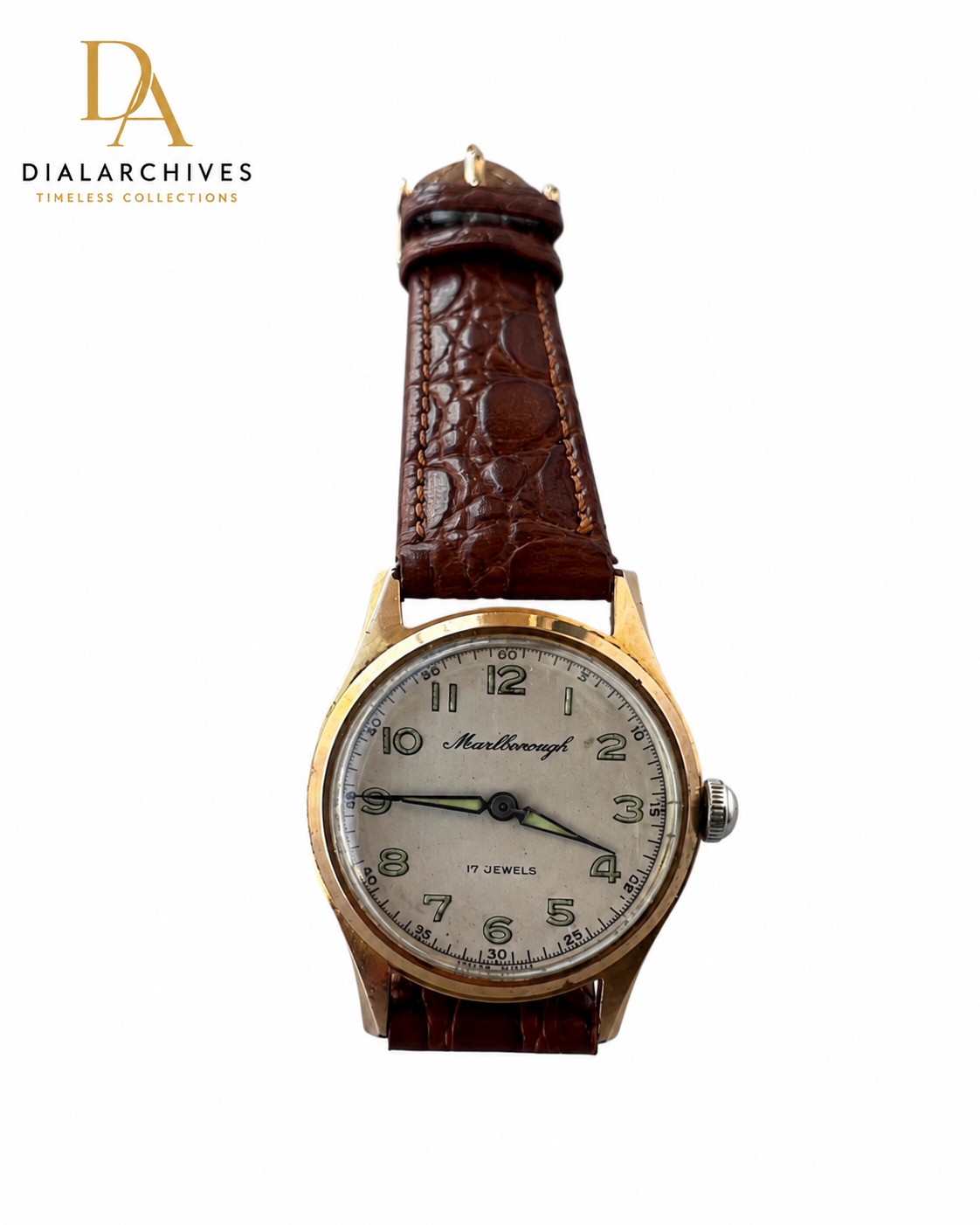 Vintage Marlborough 17 Jewels Swiss Made Manual Wind Watch