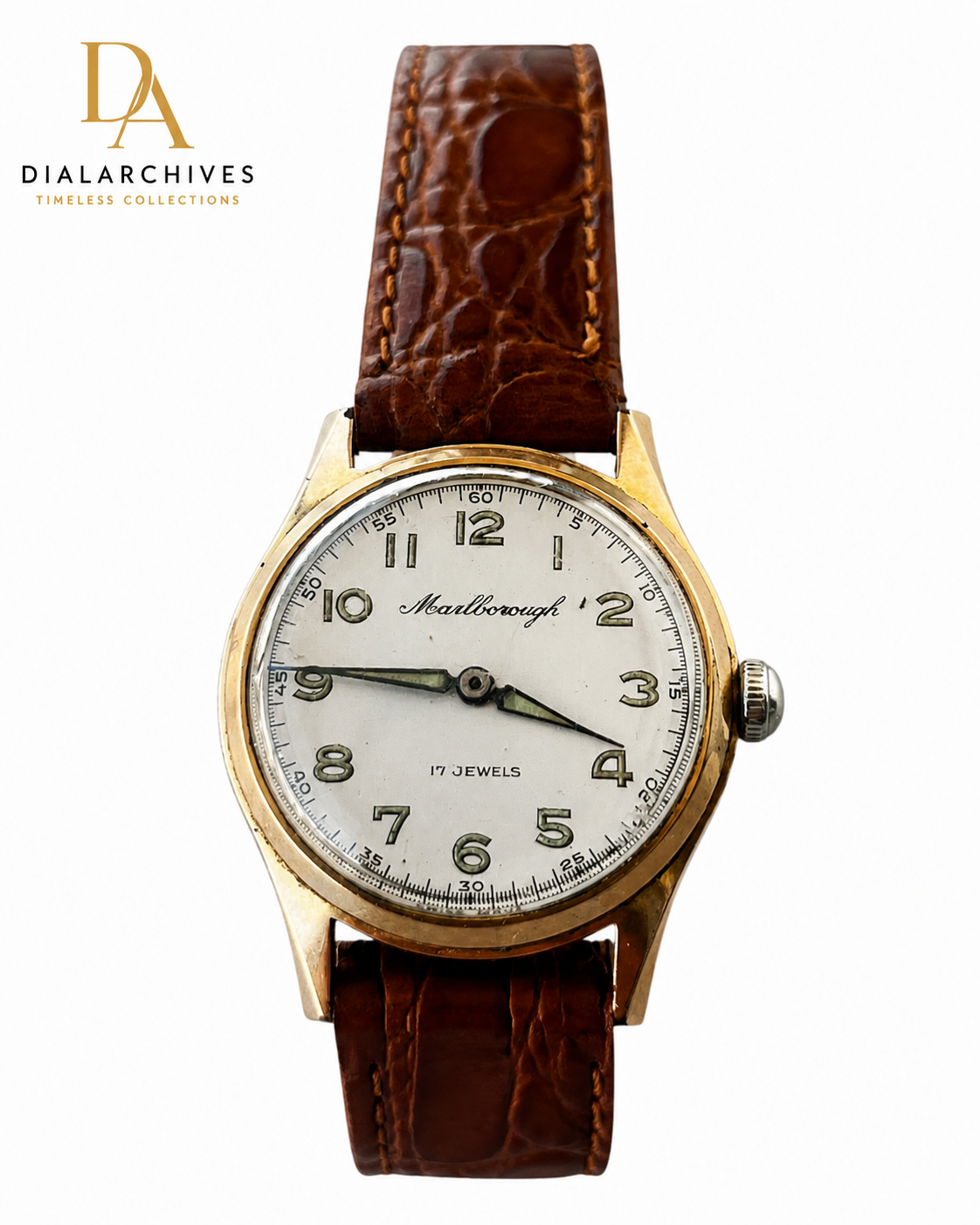 Vintage Marlborough 17 Jewels Swiss Made Manual Wind Watch