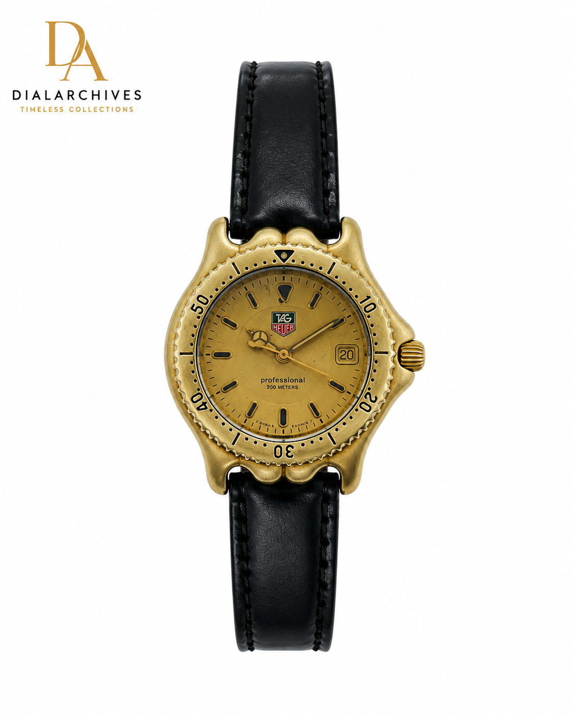 Vintage TAG Heuer Professional 200M Gold-Tone Quartz Watch – Swiss Made