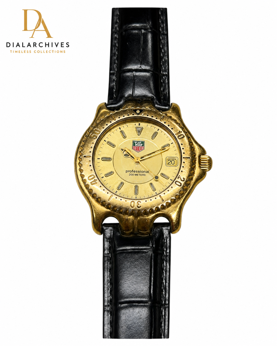 Vintage TAG Heuer Professional 200M Gold-Tone Quartz Watch – Swiss Made