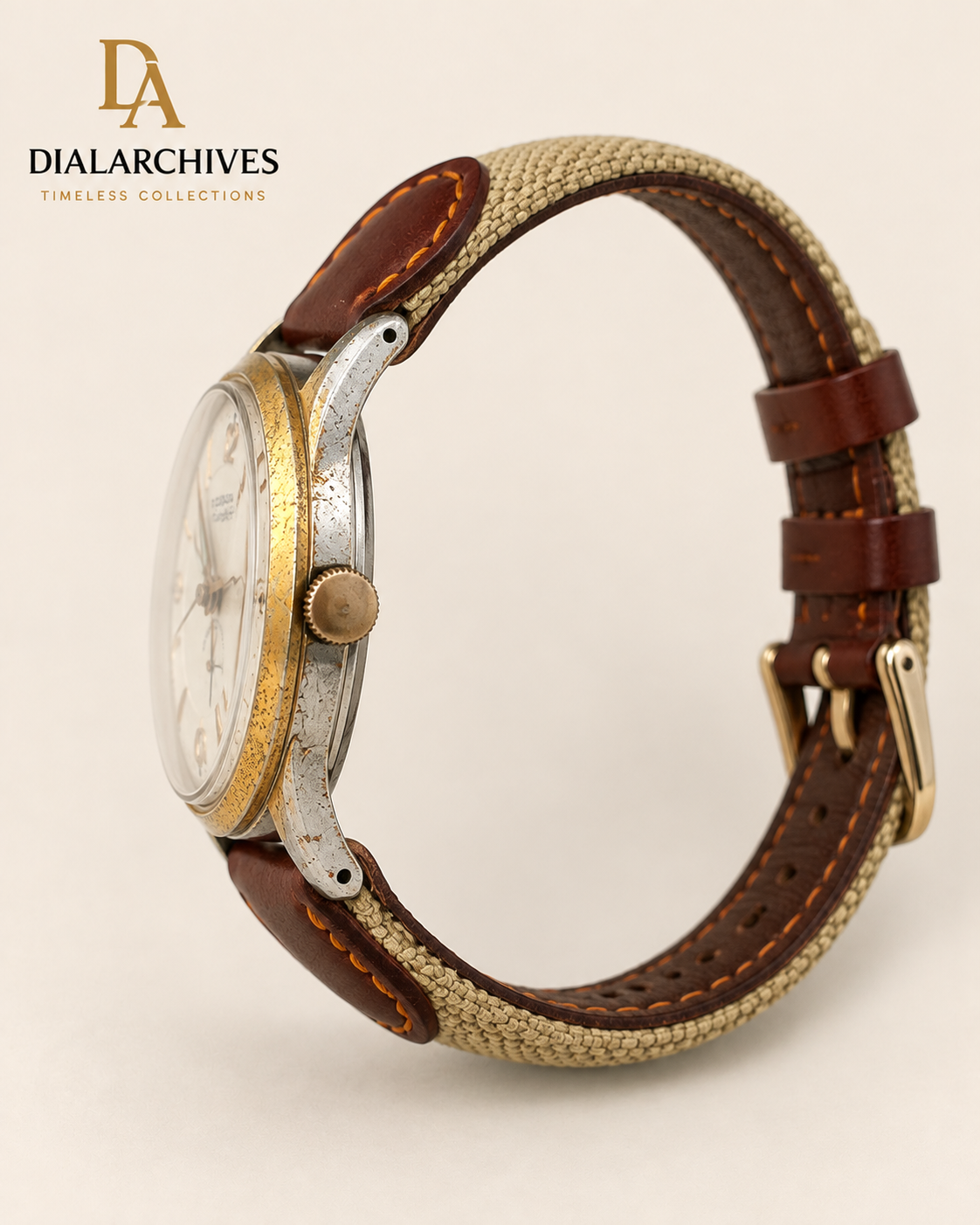 Vintage Tebana 17 Jewels Swiss Mechanical Watch – Antimagnetic – Gold-Tone