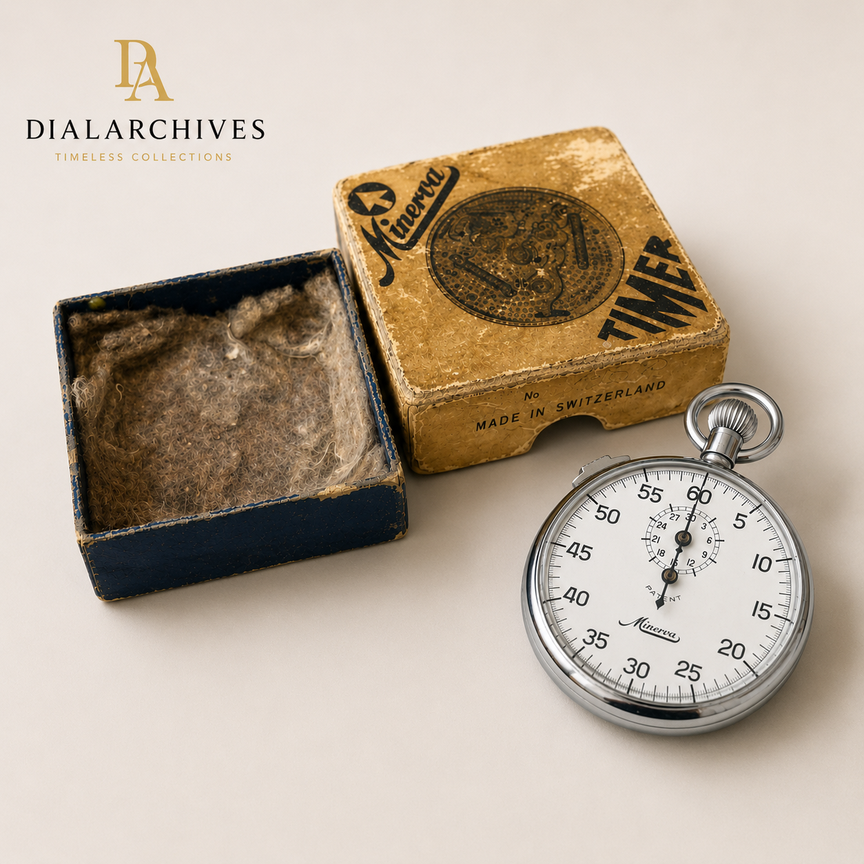 Minerva Swiss Mechanical Stopwatch- SOLD