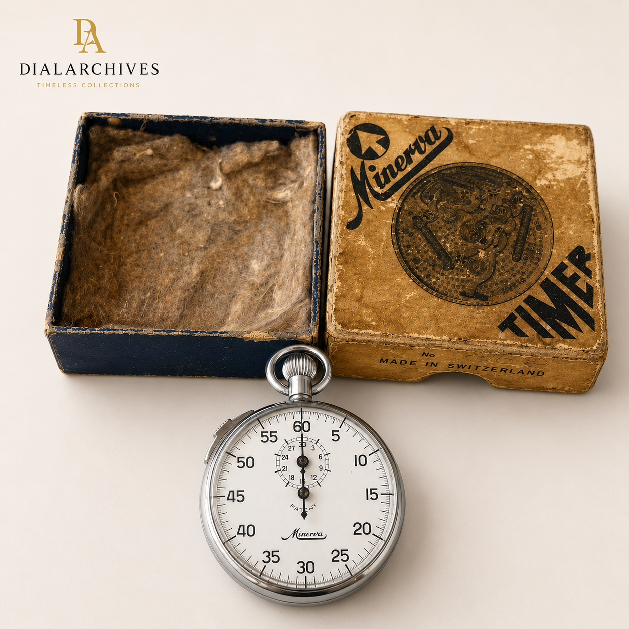 Minerva Swiss Mechanical Stopwatch- SOLD