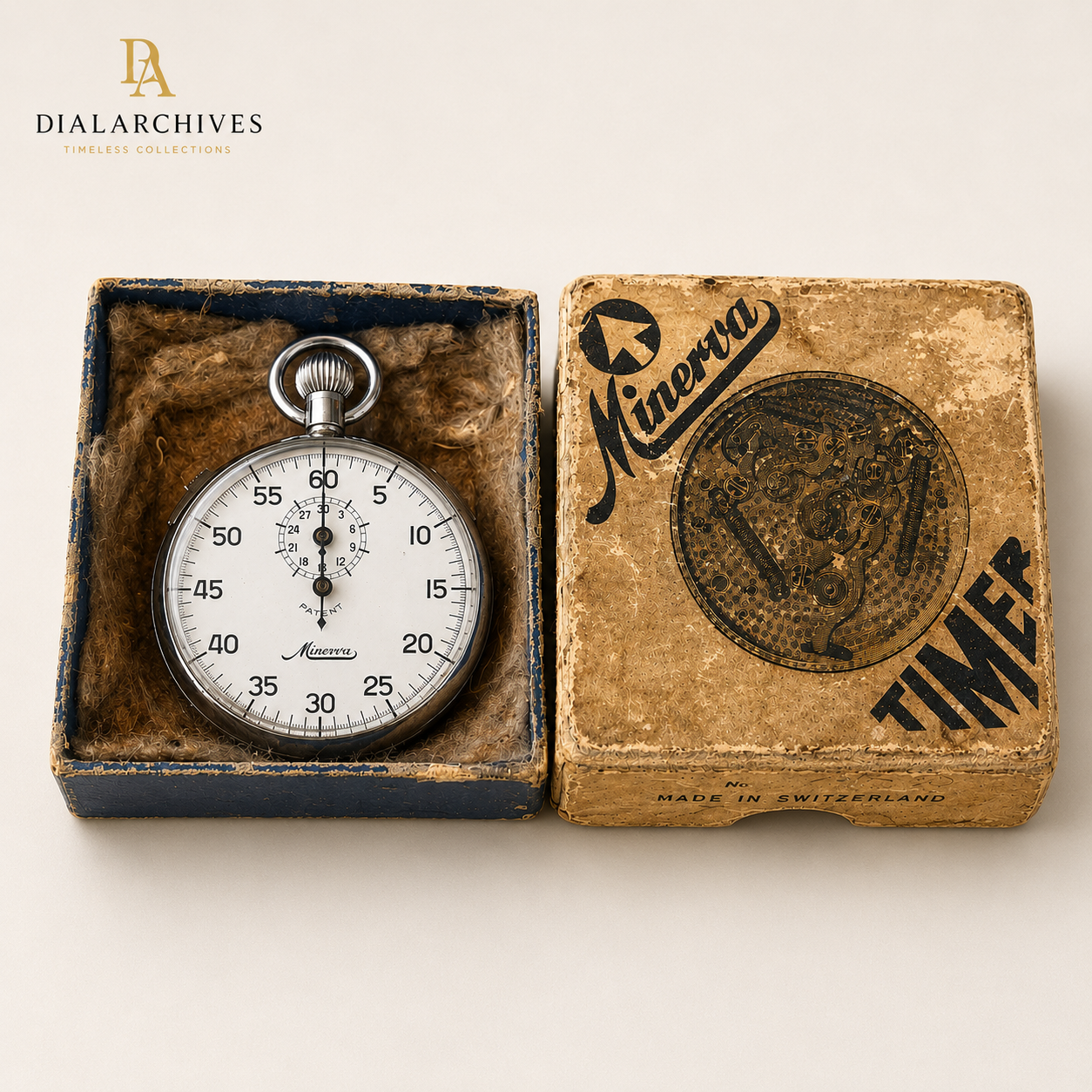 Minerva Swiss Mechanical Stopwatch- SOLD